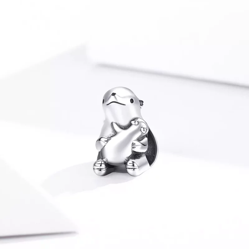 (imagen para) Encanto de Oso Polar Cálido de Estilo Pandora - BSC297 - Ver 2