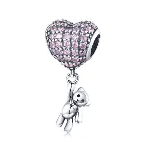(imagen para) Encanto de Oso y Globo de Plata al estilo Pandora - SCC1054