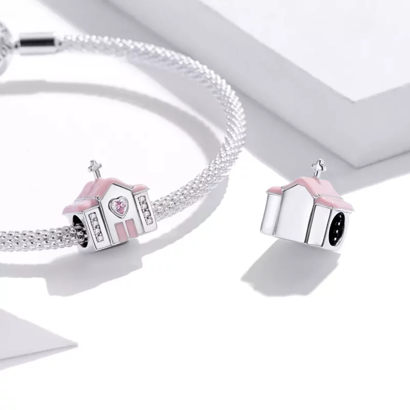 (imagen para) Encanto de plata estilo Pandora para iglesia - SCC1810 - Ver 4