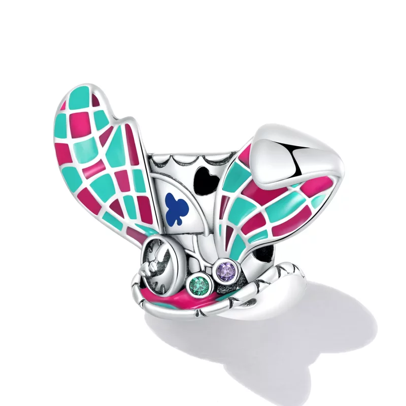 (imagen para) Encanto de sombrero mágico con orejas de conejo estilo Pandora - SCC2243 - Ver 2