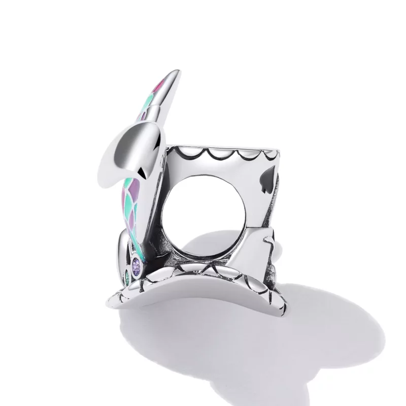 (imagen para) Encanto de sombrero mágico con orejas de conejo estilo Pandora - SCC2243 - Ver 3