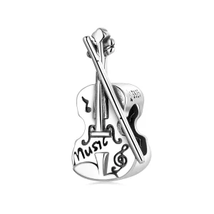 Encanto de violín vintage estilo Pandora - SCC2077 (imagen para) Encanto de violín vintage estilo Pandora - SCC2077