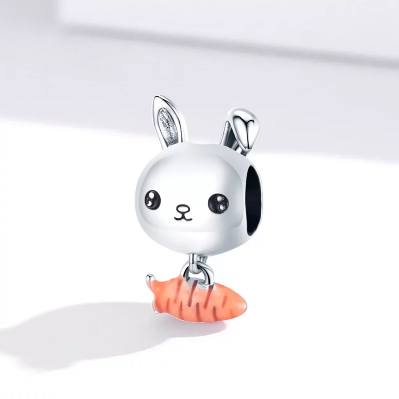 (imagen para) Encanto de zanahoria de conejo lindo estilo Pandora - BSC272 - Ver 2