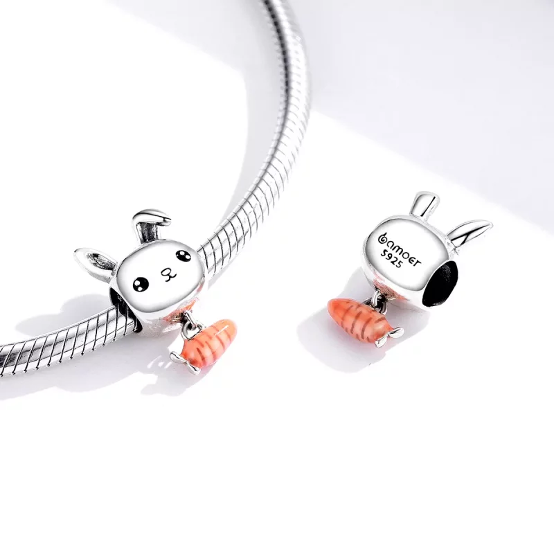 (imagen para) Encanto de zanahoria de conejo lindo estilo Pandora - BSC272 - Ver 4
