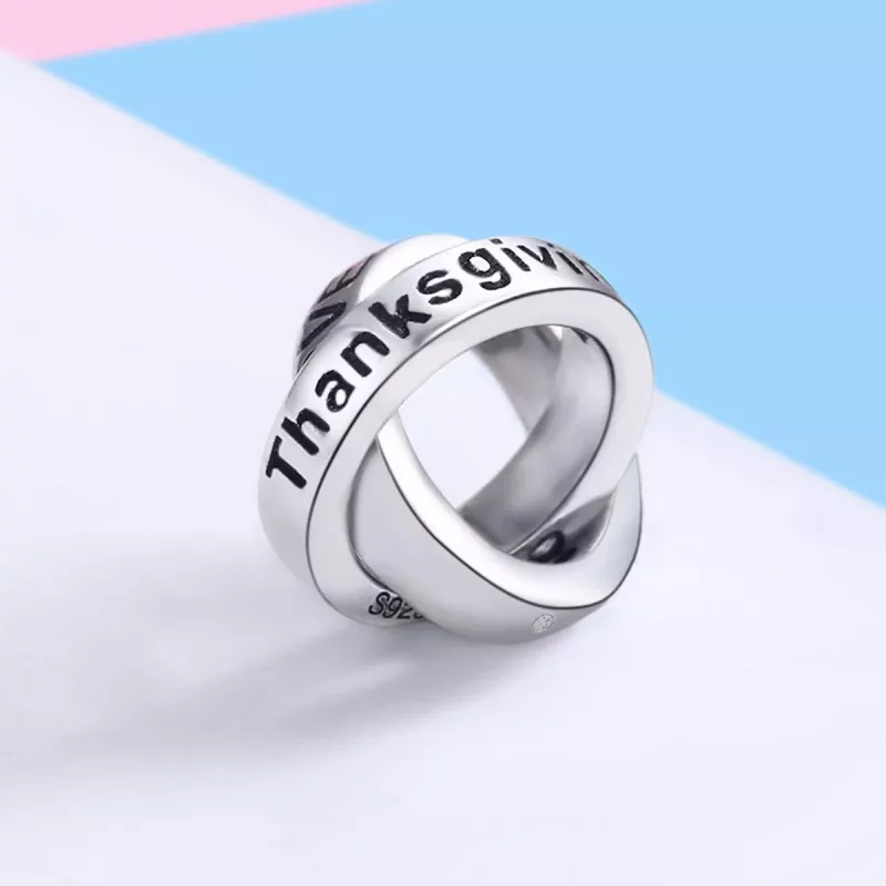 (imagen para) Encanto Estilo Pandora Agradecido a Ti - SCC227 - Ver 3