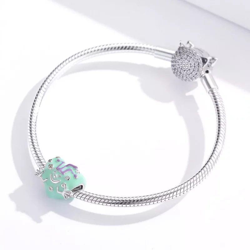 (imagen para) Encanto estilo Pandora de payaso alegre - BSC292 - Ver 4
