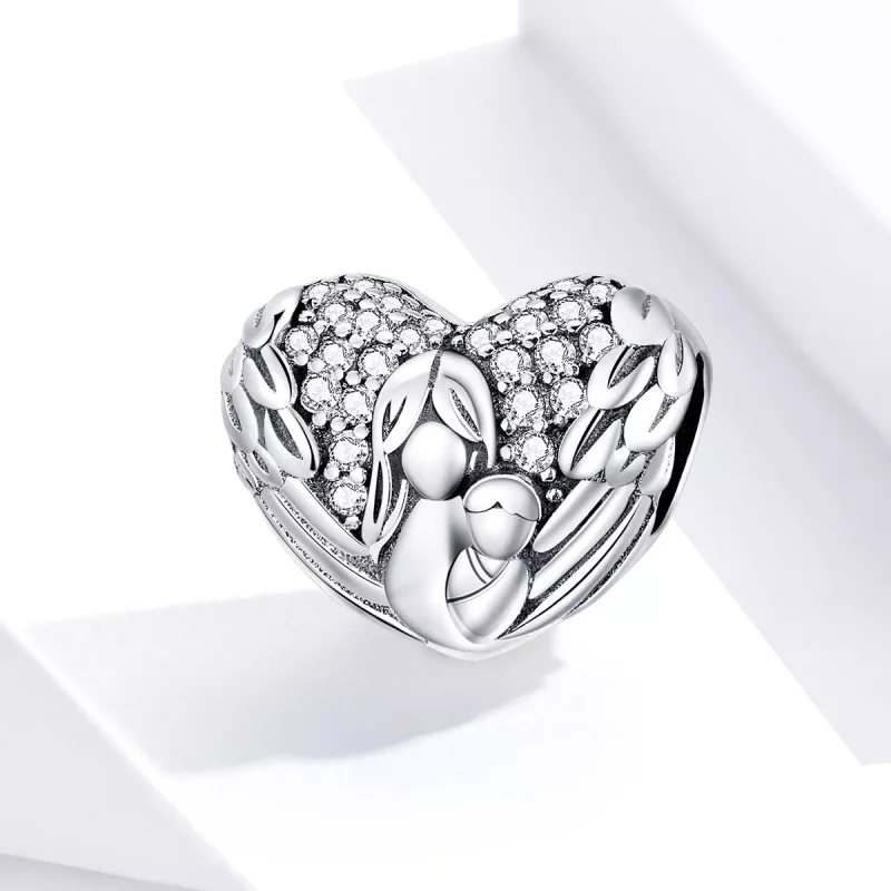 (imagen para) Encanto estilo Pandora de plata "Gracias y Te quiero" - SCC1462 - Ver 4