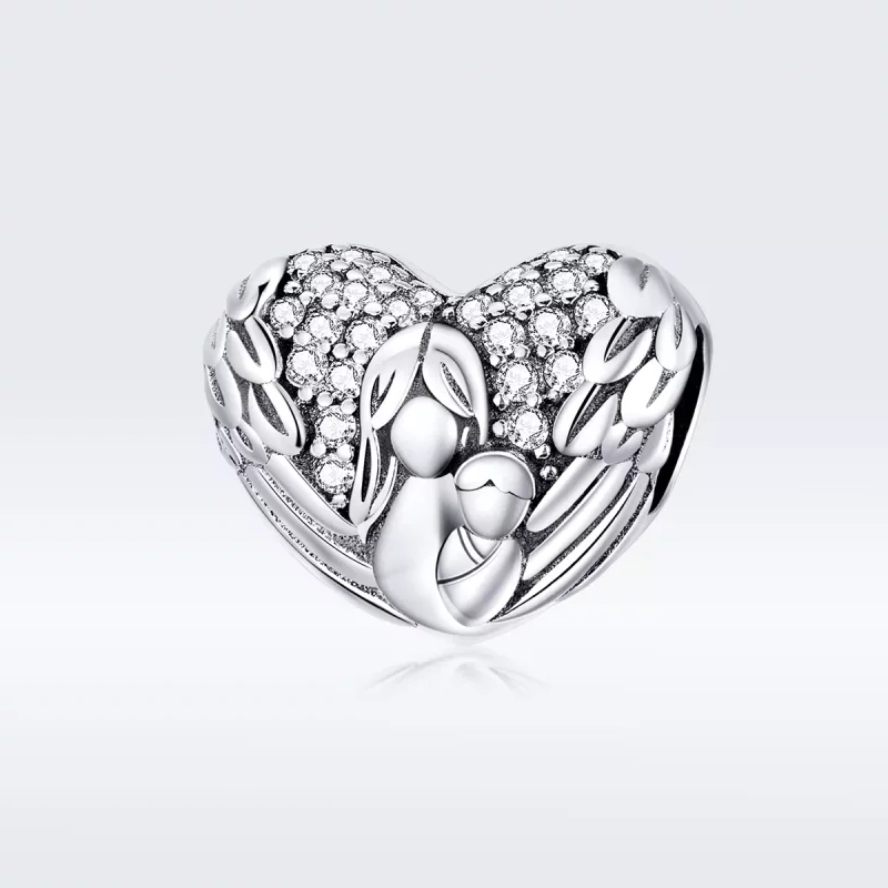 (imagen para) Encanto estilo Pandora de plata "Gracias y Te quiero" - SCC1462 - Ver 5