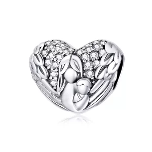 (imagen para) Encanto estilo Pandora de plata "Gracias y Te quiero" - SCC1462