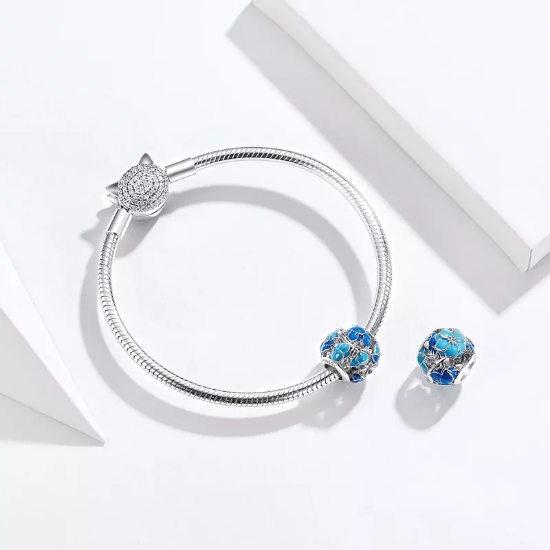 (imagen para) Encanto estilo Pandora Floreciendo hasta el final - BSC087 - Ver 4