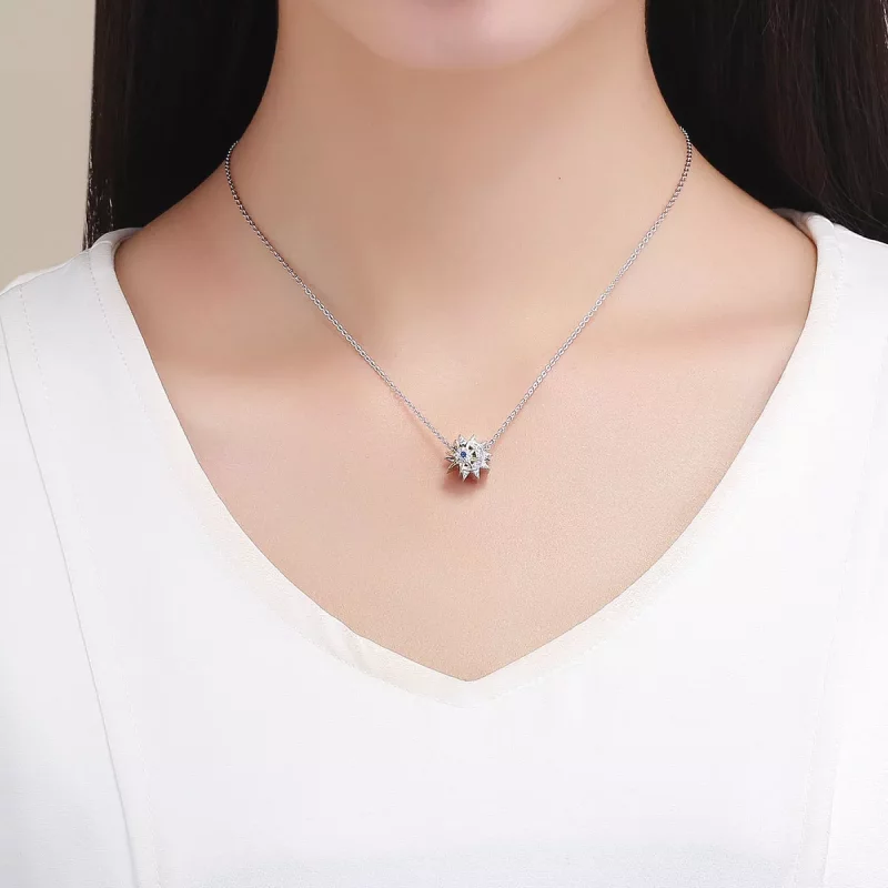 (imagen para) Encanto estilo Pandora plateado y dorado "El sol se encuentra con la luna" - SCC - Ver 4