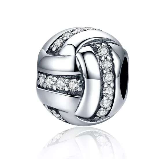 (imagen para) Encanto Plateado de Estilo Pandora con Brillo Complejo - SCC302