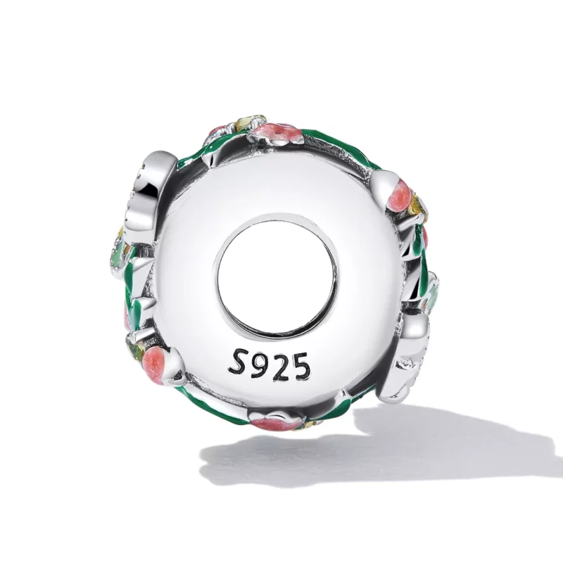(imagen para) Encanto separador de estilo Pandora con mariposa y flor - SCC2251 - Ver 3