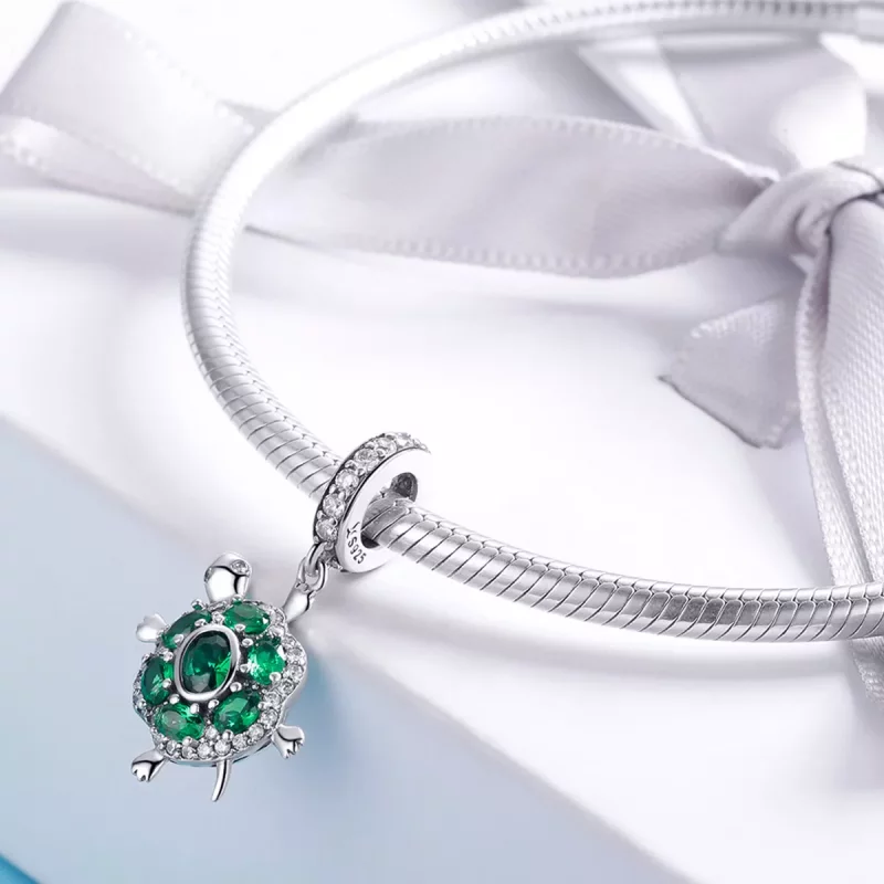 (imagen para) Estilo Pandora Colgante de Tortuga de Plata - SCC1017 - Ver 3