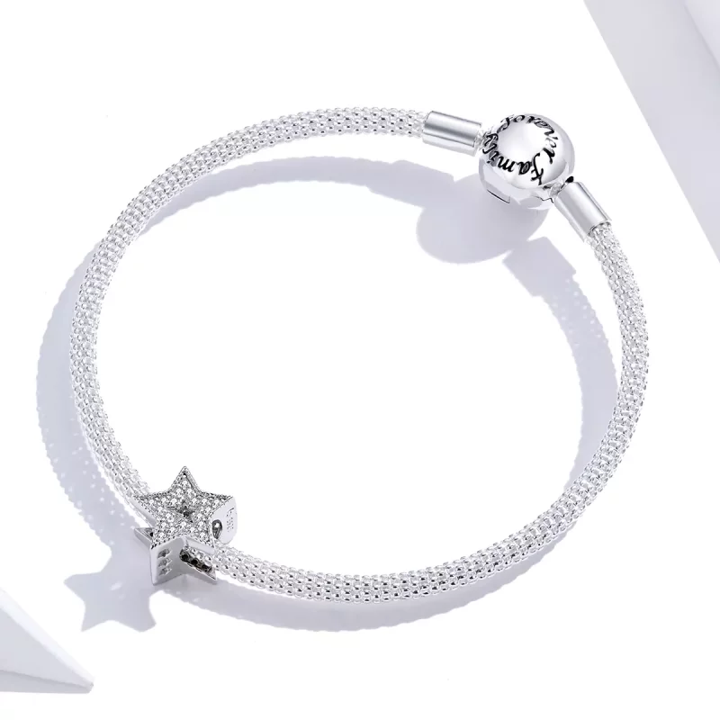 (imagen para) Estilo Pandora Encanto Cielo Estrellado Brillante - BSC210 - Ver 2