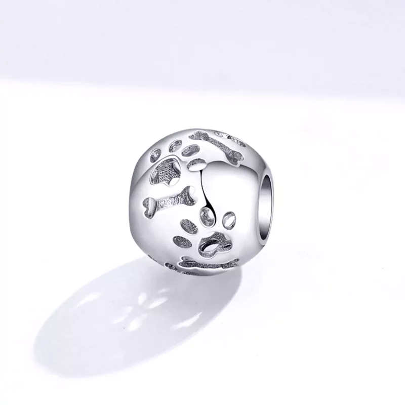 (imagen para) Estilo Pandora Encanto de Huellas de Mascotas Lindas - BSC140 - Ver 2