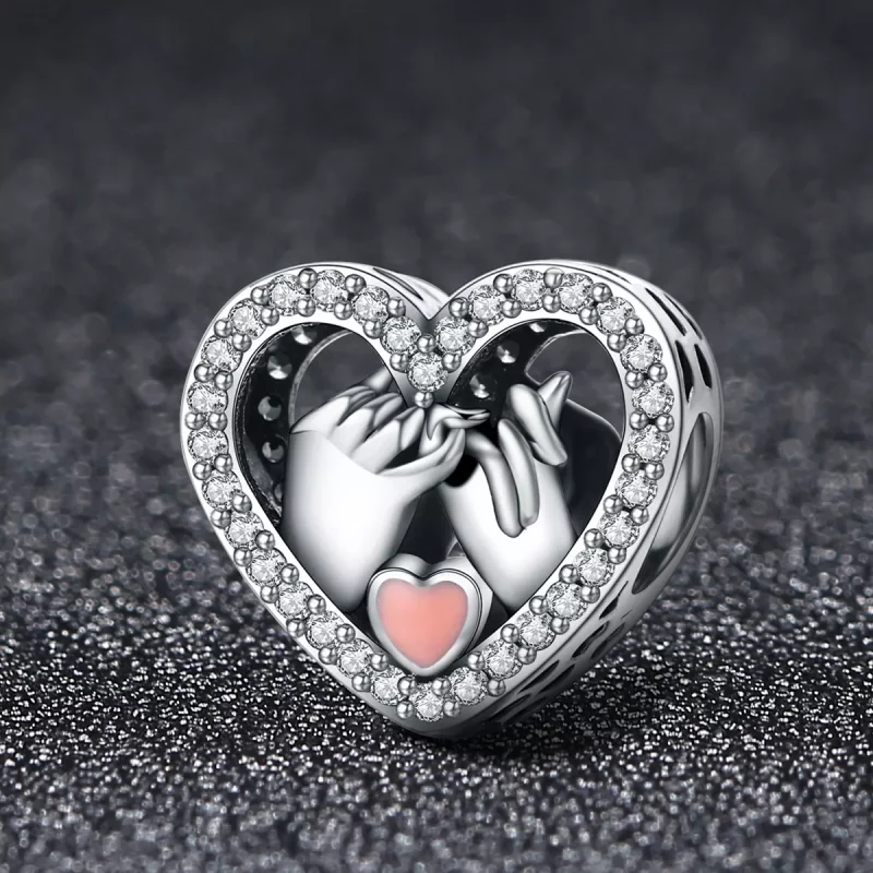 (imagen para) Estilo Pandora Plata Nuestro Encanto Pinky Promise Forever - SCC167 - Ver 2