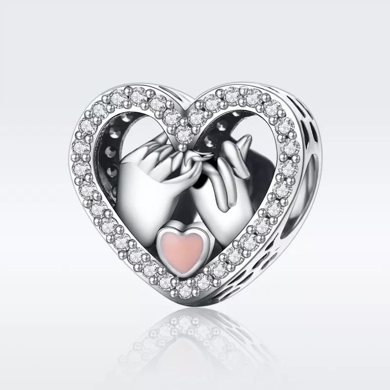 (imagen para) Estilo Pandora Plata Nuestro Encanto Pinky Promise Forever - SCC167 - Ver 3