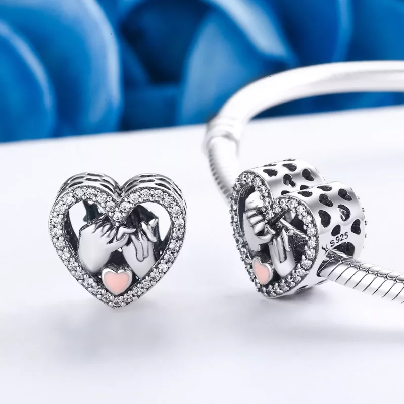 (imagen para) Estilo Pandora Plata Nuestro Encanto Pinky Promise Forever - SCC167 - Ver 5