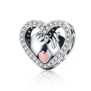 Estilo Pandora Plata Nuestro Encanto Pinky Promise Forever - SCC167 (imagen para) Estilo Pandora Plata Nuestro Encanto Pinky Promise Forever - SCC167