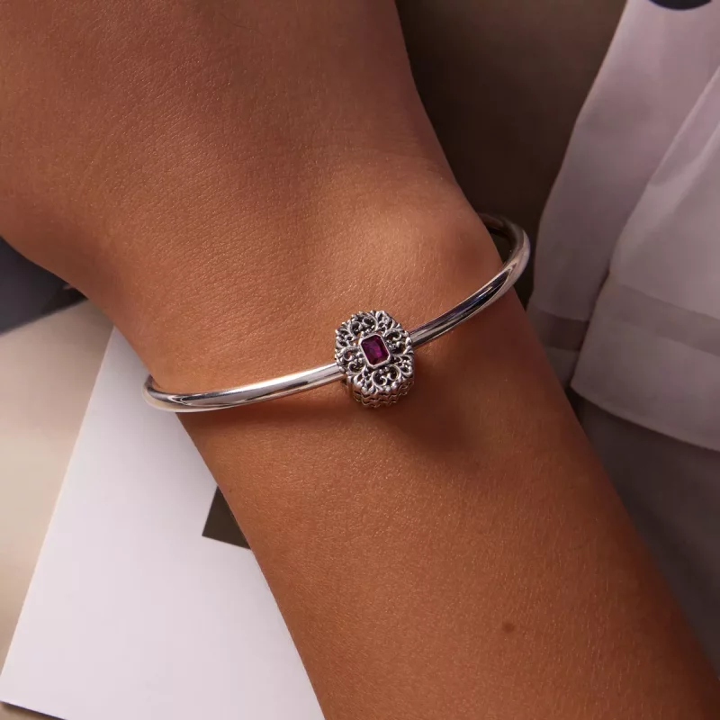 (imagen para) Estilo Pandora Retro Patrón - Encanto de Circonio - SCC2152 - Ver 5