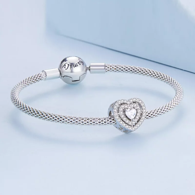 (imagen para) Pandora Estilo Brillante Colgante Corazón - BSC662 - Ver 4