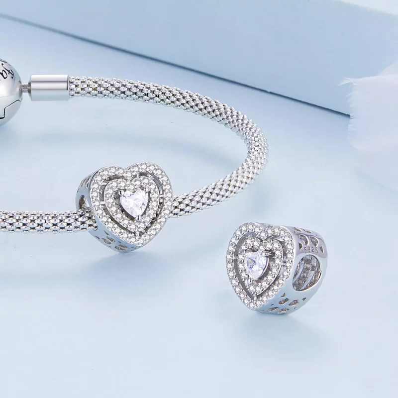 (imagen para) Pandora Estilo Brillante Colgante Corazón - BSC662 - Ver 5