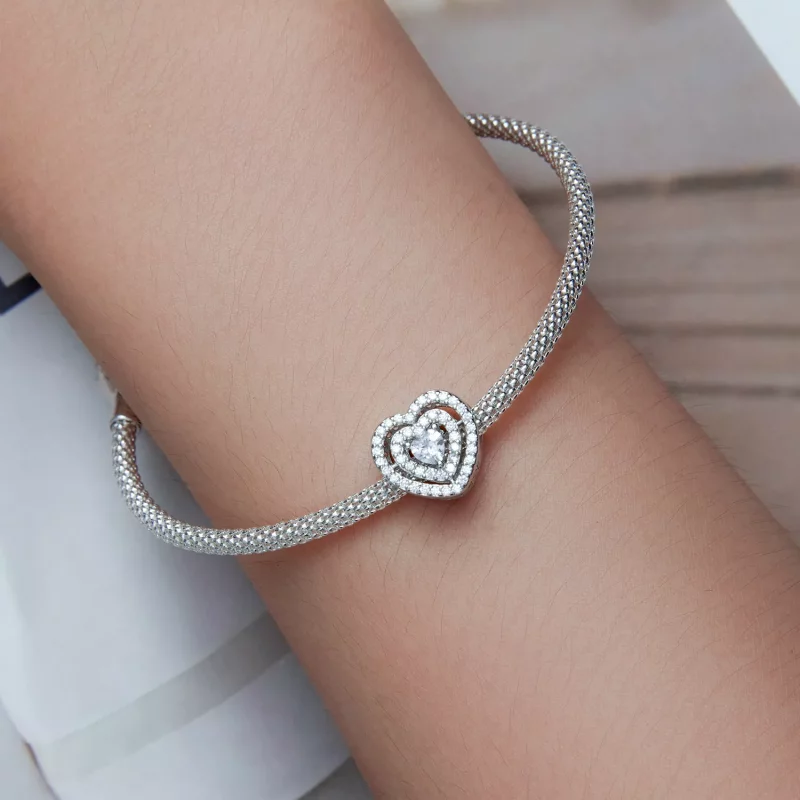 (imagen para) Pandora Estilo Brillante Colgante Corazón - BSC662 - Ver 6