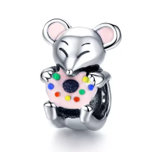 (imagen para) Pandora Estilo Charm de Plata con Pequeño Ratón - SCC1318