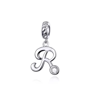 (imagen para) Pandora Estilo Colgante de Plata con Letra R - SCC1183-R