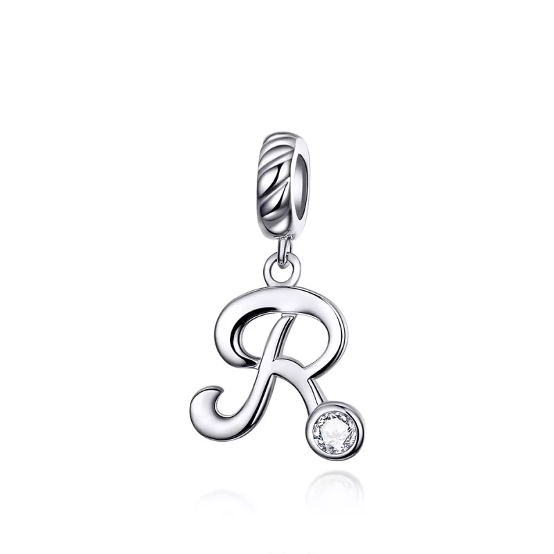 (imagen para) Pandora Estilo Colgante de Plata con Letra R - SCC1183-R