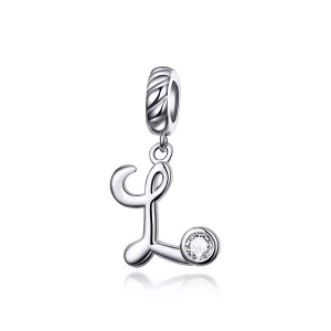 (imagen para) Pandora Estilo Colgante Plata Letra L - SCC1183-L