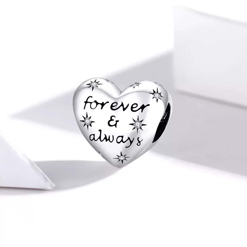 (imagen para) Pandora Estilo Encanto de Corazón Plateado Brillante - SCC1735 - Ver 2
