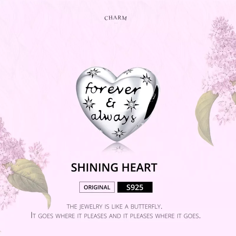 (imagen para) Pandora Estilo Encanto de Corazón Plateado Brillante - SCC1735 - Ver 6
