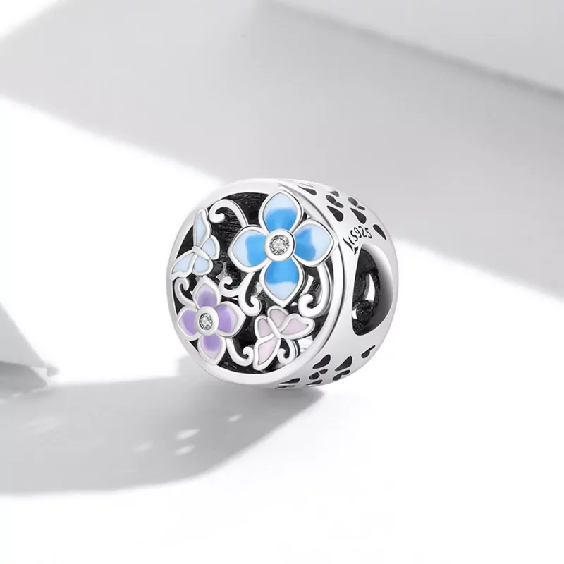 (imagen para) Pandora Estilo Encanto de Flores y Mariposas - SCC2061 - Ver 2