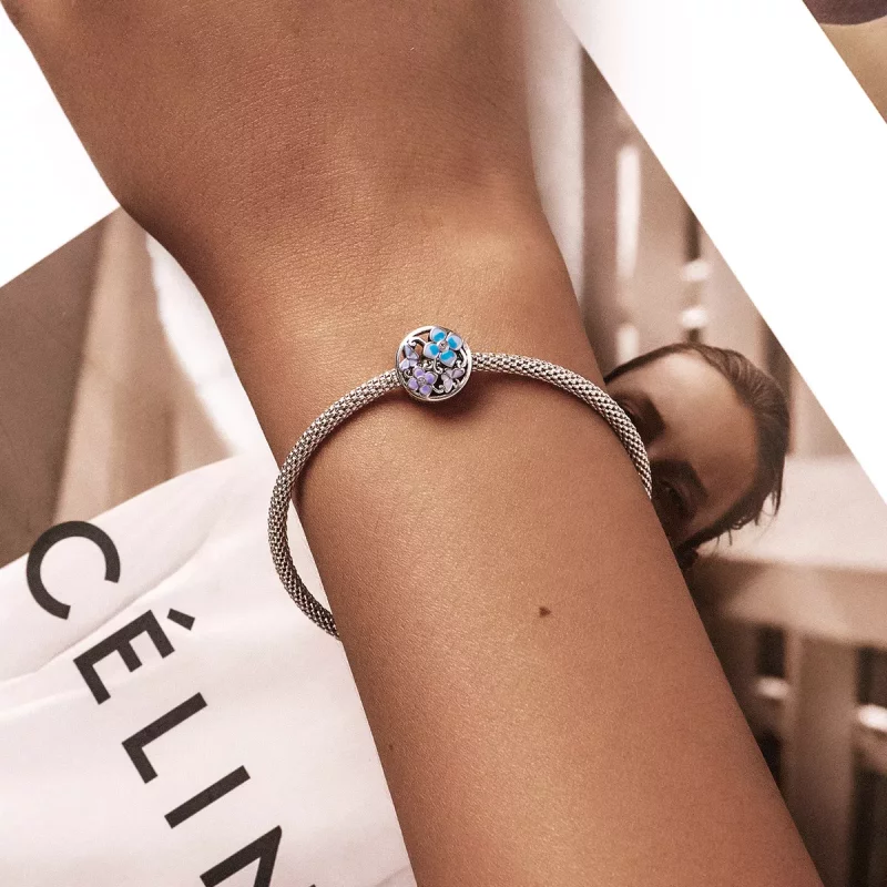 (imagen para) Pandora Estilo Encanto de Flores y Mariposas - SCC2061 - Ver 5