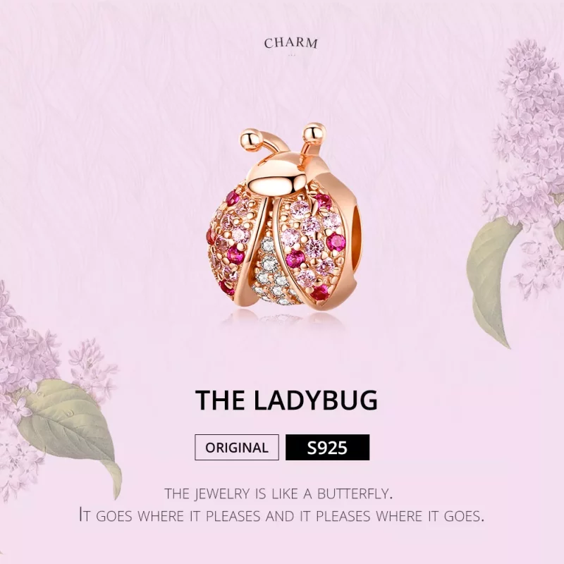 (imagen para) Pandora Estilo Encanto Mariquita Oro Rosa - SCC1120-C - Ver 2