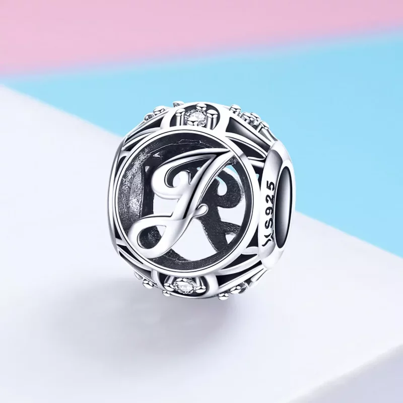 (imagen para) Pandora Estilo Letra-J Charm - SCC738-J - Ver 2