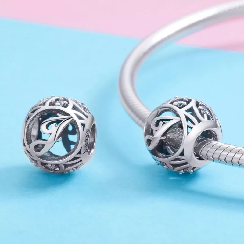 (imagen para) Pandora Estilo Letra-J Charm - SCC738-J - Ver 3