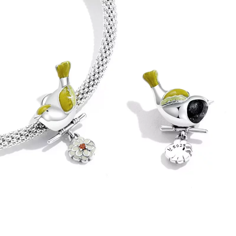 (imagen para) Pandora estilo pájaros y flores - Encanto comienzo de primavera - SCC2191 - Ver 3