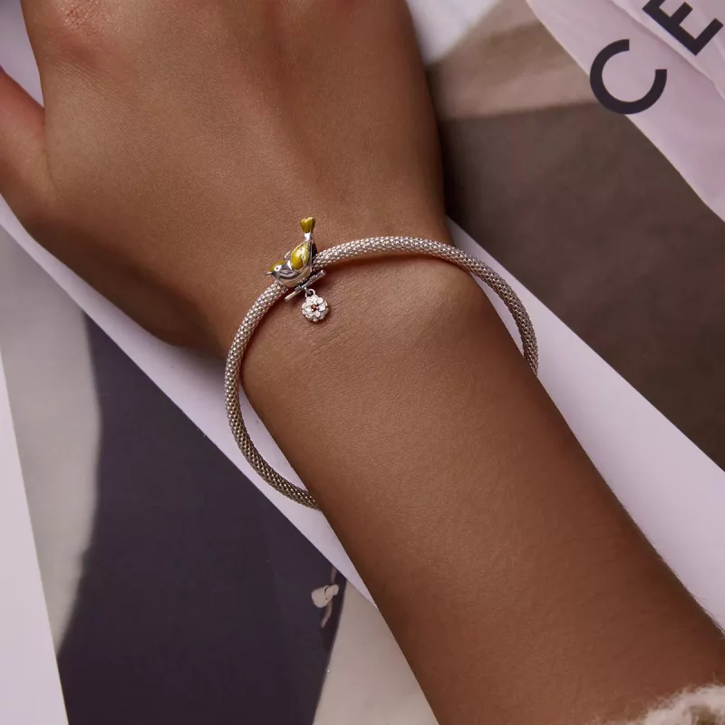(imagen para) Pandora estilo pájaros y flores - Encanto comienzo de primavera - SCC2191 - Ver 5