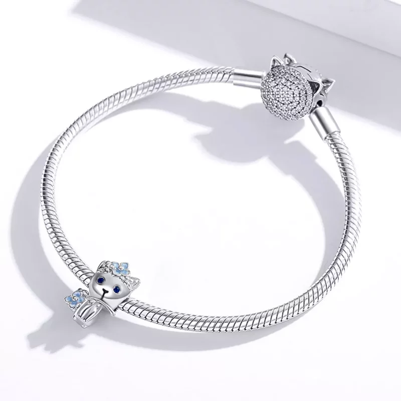 (imagen para) Pandora Style Charm de Gato Elfo - BSC394 - Ver 3