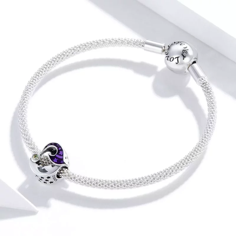 (imagen para) Pandora Style Charm Plateado Estrellado - SCC1618 - Ver 3