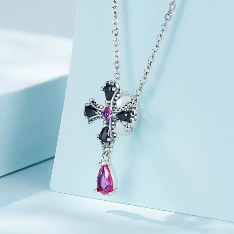 (imagen para) Pandora Style Encanto Separador de Cruz Gótica - SCC2381 - Ver 2