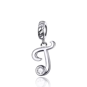 (imagen para) Pandora Style Plata Colgante de Letra T - SCC1183-T