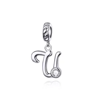 (imagen para) Pandora Style Plata Colgante de Letra U - SCC1183-U