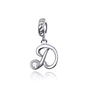 (imagen para) Pandora Style Plata Colgante Letra D - SCC1183-D