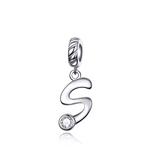 (imagen para) Pandora Style Plata Colgante Letra S - SCC1183-S