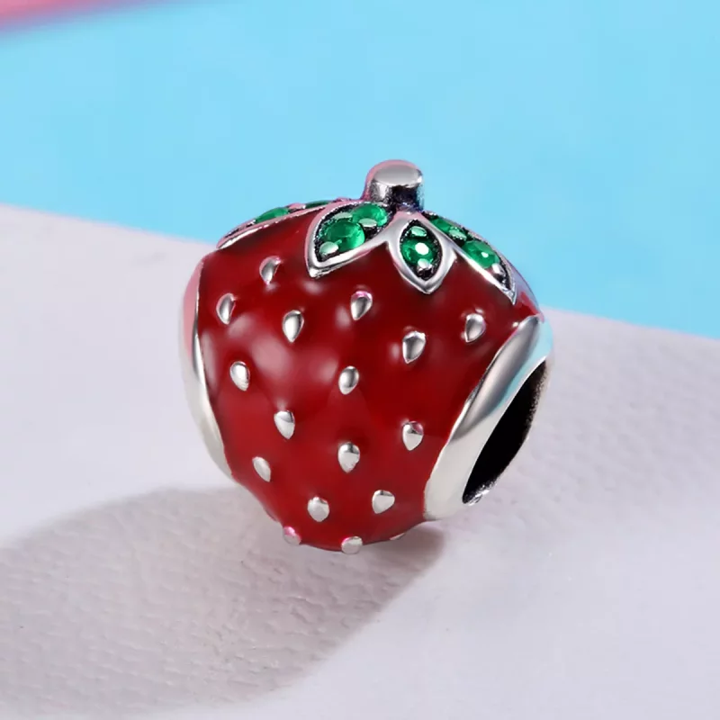 (imagen para) Pandora Style Plata Fresa Encanto - SCC369 - Ver 3