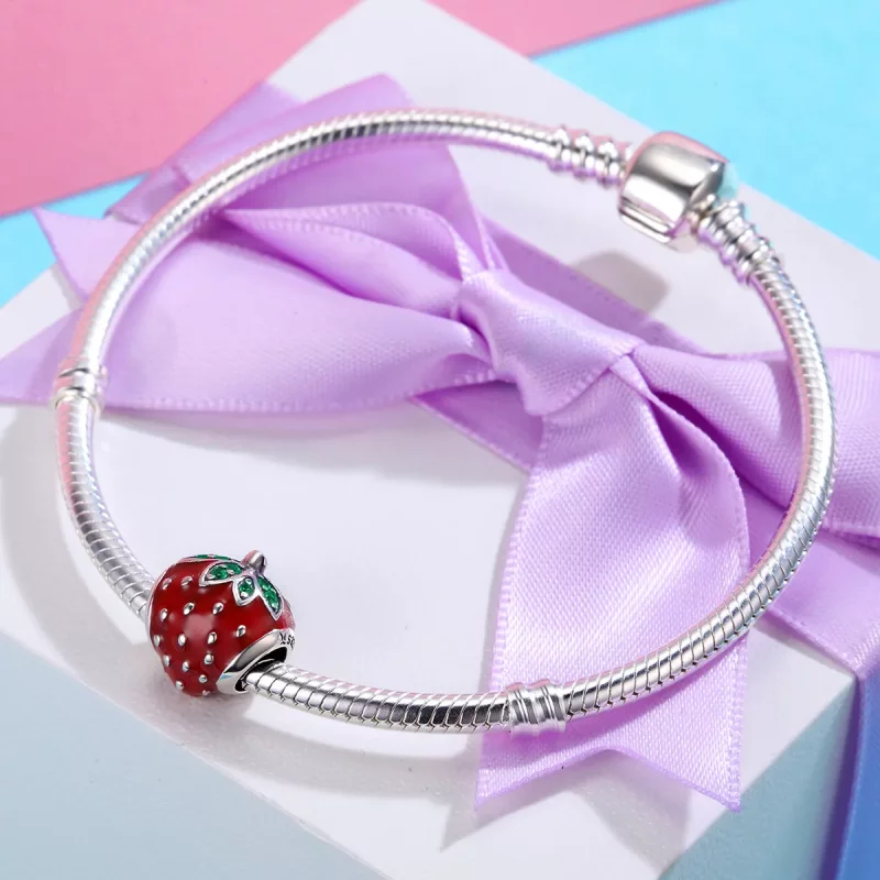 (imagen para) Pandora Style Plata Fresa Encanto - SCC369 - Ver 4